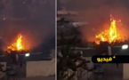 فيديو: حريق مهول بمنطقة سانتا بالما في مليلية