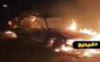 شاهدوا.. احتراق سيارة بالناظور وإصابة 3 أشخاص بجروح خطيرة