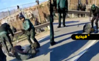 شاهدوا.. تعنيف وحشي للمهاجرين الأفارقة من طرف الشرطة الاسبانية بمليلية 