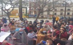 الجالية المغربية بإسبانيا تحتج  وترفع شعار :"افتحوا الحدود بدون قيود"