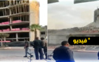 شاهدوا.. انهيار عمارة على المباشر وفرار المقاول الى وجهة مجهولة
