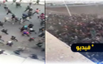  شاهدوا.. مئات المهاجرين يقتحمون مليلية من المركز الحدودي باريو تشينو