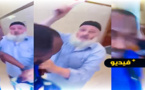 شاهدوا.. شخص يملك مسجدا ببروكسيل يعتدي على المصلين بالعصي ويطرد ويدخل من يشاء