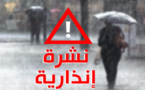 نشرة إنذارية لمديرية الأرصاد الجوية.. أمطار غزيرة في عدد من الاقاليم