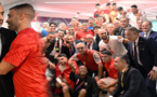 صور.. الحموشي والمنصوري يهنئان مدرب ولاعبي المنتخب المغربي