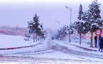 بياض الثلج يكسو مرتفعات الريف ومدن جهة الشرق