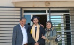 تهنئة لمحمد مزلين بمناسبة تخرجه من المدرية الوطنية للعلوم التطبيفية