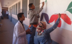 منظمة السنابل تزين جدران فضاء ثانوية حسان بن ثابت بزايو