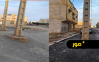 أعمدة كهربائية وسط الطريق العام بزايو تثير قلق الساكنة