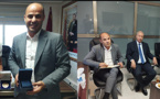 أزواغ يستقبل عمدة أرنهايم الهولندية بمقر جماعة الناظور