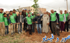 عملية واسعة للتشجير بالمجال الترابي التابع لبلدية زايو بطريق رأس الماء
