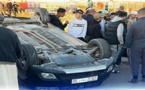 إصابات وخسائر مادية جسيمة إثر انقلاب سيارة في الطريق نحو مطار العروي
