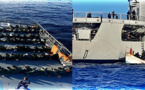 البحرية الملكية تحجز قاربا يقل 67 مهاجرا غير نظامي