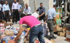 ضبط مواد غذائية فاسدة بأحد المتاجر لبيع الجملة بزايو