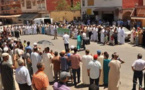 جماعة العدل والإحسان في وقفة تضامنية ضد الاحكام الجائرة في حق المعارضة في مصر