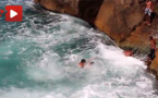 أحد هوّاة السباحة بالمنطقة الخطرة "لاروشي" بشاطئ راس الماء يفلح في إنقاذ شابّ من الغرق