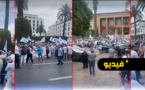 في غياب رشاشات المياه.. إنزال بشري بشوارع العاصمة رفضا لتوقيع الأمناء مع وزير الصحة
