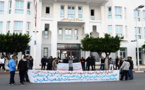 معطلو الناظور في إعتصام إحتجاجي: الحكومة زيرو والوزراء زيرو والعامل يمشي بحالو