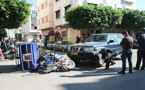 سيارة تابعة للقنصلية الاسبانية بالناظور تصدم سائق دراجة نارية ثلاثية العجلات وسط المدينة‎