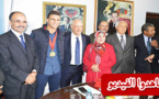 والي الجهة الشرقية وعامل إقليم الناظور يستقبلان بطل العالم أشرف أوشن بالناظور