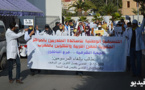الأساتذة المتدربون يواصلون إحتجاجاتهم بمسيرة صامتة تجوب أهم الشوارع بالناظور