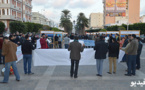 الجمعية المغربية لحقوق الإنسان تخلق اليوم العالمي لحقوق الانسان بوقفة إحتجاجية وسط الناظور‎