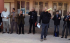 مدراء التعليم الإبتدائي المنضوين تحت لواء الجمعية الوطنية في وقفة احتجاجية بمقر نيابة الدريوش