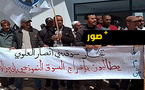 تجار مدينة بني انصار يطالبون في وقفة احتجاجية بسوق عصري وإنهاء التهميش