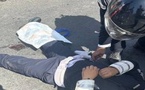 رجل أمن في حالة حرجة بعد عملية دهس متعمدة من سائق دراجة نارية