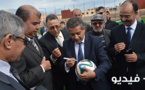 وفد رسمي يسلم ملعب الشريف محمد أمزيان بأزغنغان بعد الأشغال التي عرفها 