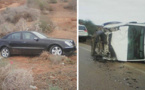 بالصور.. تسجيل أزيد من ثلاثة حوادث سير على الطريق الساحلية بسبب الأمطار‎