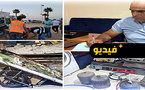 حملة واسعة لتحرير الفضاءات العامة بالناظور: حجز وإتلاف عربات وكراسي مخالفة