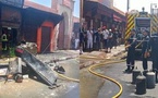 حريق مهول داخل محل مأكولات شعبية  بمدينة مغربية بعد انفجار قنينة غاز حريق مهول داخل محل مأكولات شعبية  بمدينة مغربية بعد انفجار قنينة غاز