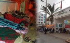 الأساتذة المتدربون بالناظور يفترشون الأرض ويلتحفون السماء أمام المديرية الإقليمية للتربية والتكوين