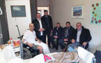 بالصور.. فعاليات دينية ببلجيكا تقوم بزيارة لأحد المغاربة من ضحايا الهجوم الإرهابي 
