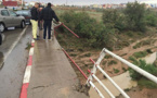 حادثة سير غريبة بقنطرة سلوان تثير فضول عدد من مستعملي الطريق بسبب إختفاء السيارة من عين المكان‎