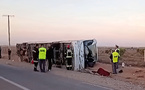 تأكد انحدار الضحايا الأربعة في حادث انقلاب الحافلة من الناظور