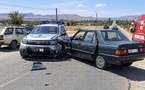 اصطدام بين سيارة للدرك الملكي وأخرى للنقل السري بمدخل زايو يخلّف خسائر مادية جسيمة