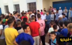 ساكنة إجطي بتمسمان ترفع شعار ارحل في وجه عبد المنعم  الفتاحي وسط نشاط رياضي