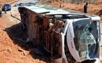 انقلاب حافلة مسافرين بمدخل تارجيست يخلف إصابات بليغة 