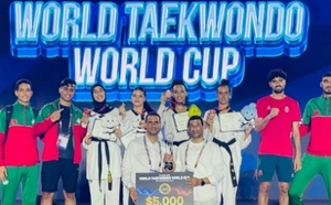المنتخب المغربي يظفر بفضية كأس العالم للتايكوندو بكوريا الجنوبية