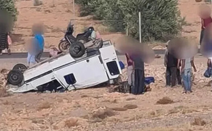 انقلاب سيارة يخلف 11 مصابا قرب جرسيف