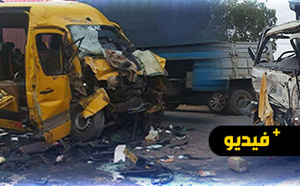 مصرع 5 أشخاص وإصابة أكثر من 20 في حادثة سير مروعة بالجديدة
