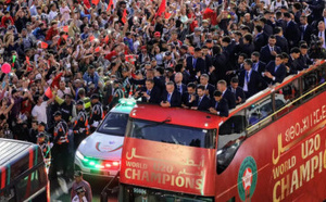 لاعبو المنتخب الوطني يشيدون بالعناية الملكية ويعدون بمزيد من الإنجازات