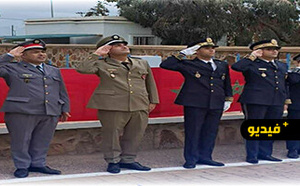 رئيس دائرة بني ورياغل الشرقية يترأس مراسيم تحية العلم احتفاء بالذكرى ال50 للمسيرة الخضراء