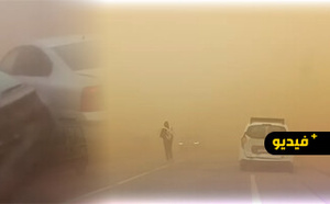 حوادث سير بالجملة بين الناظور ووجدة بسبب انعدام الرؤية جراء عاصفة رملية
