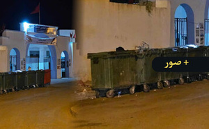 سلوان..حاويات النفايات تسيء للمشهد العام أمام بوابة الحي الجامعي وتوسعة الكلية