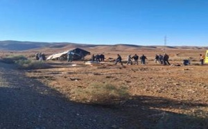 انقلاب حافلة بتزطوطين.. دقائق من الرعب ونجاة جماعية بأعجوبة