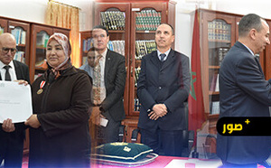 المديرية الإقليمية للعدل بالحسيمة تنظم حفلا لتوشيح موظفين بأوسمة ملكية شريفة