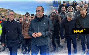 عامل الحسيمة يزور جماعة إساكن لتفقد عدة مشاريع تنموية